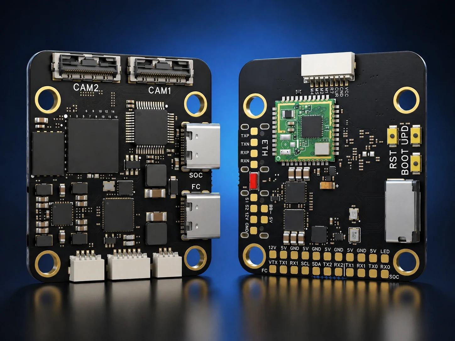 Flight Control, Power Distribution and Data-Link Planning in Modern UAV Builds